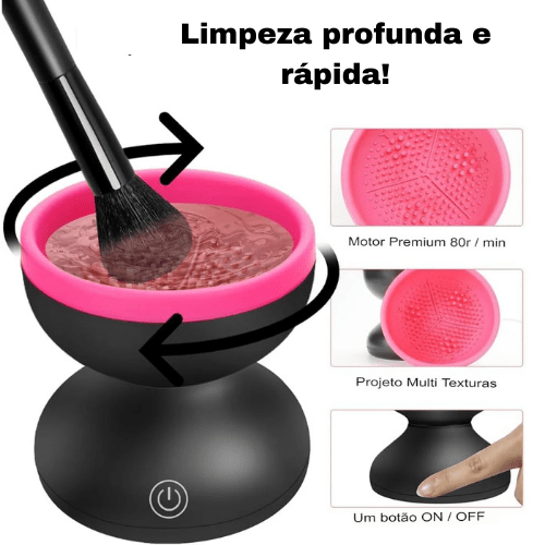 Limpador Elétrico De Pincéis Make