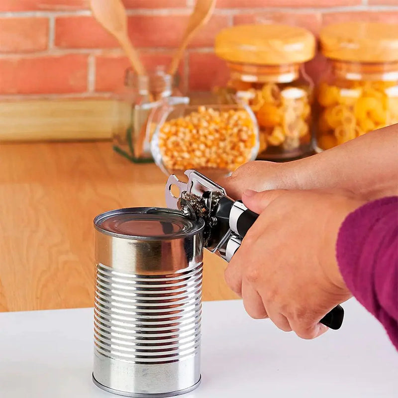 Abridor de Latas e Garrafas em Aço Inox