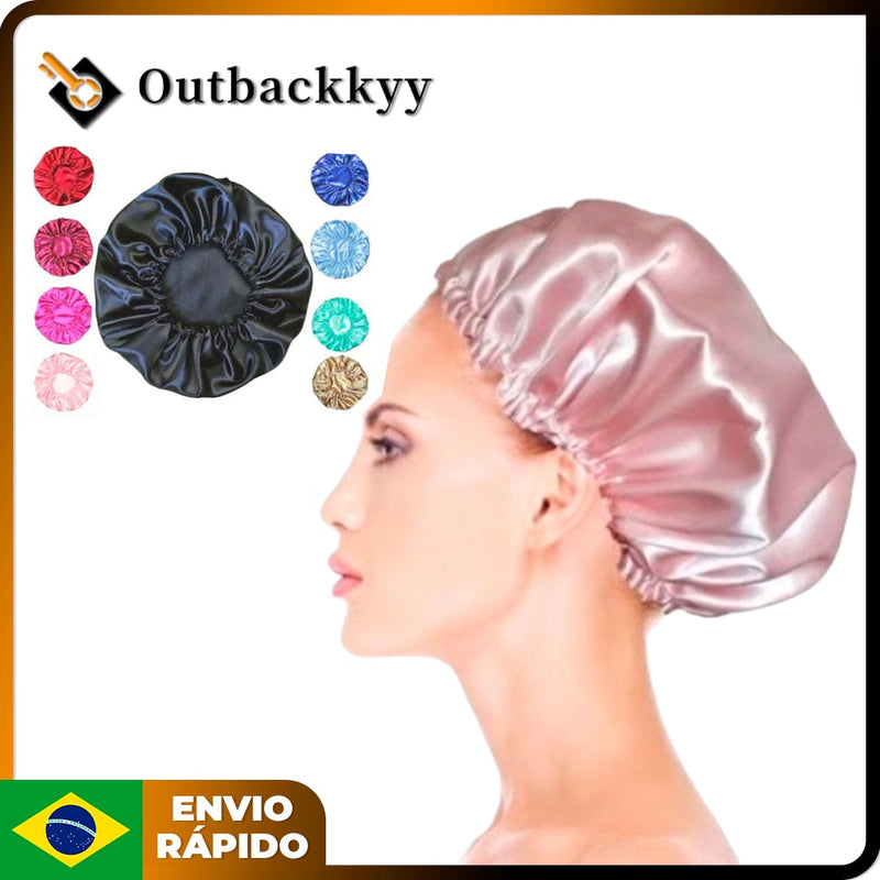 Touca Para Cabelos De Cetim Anti Frizz Toque De Seda Conforto