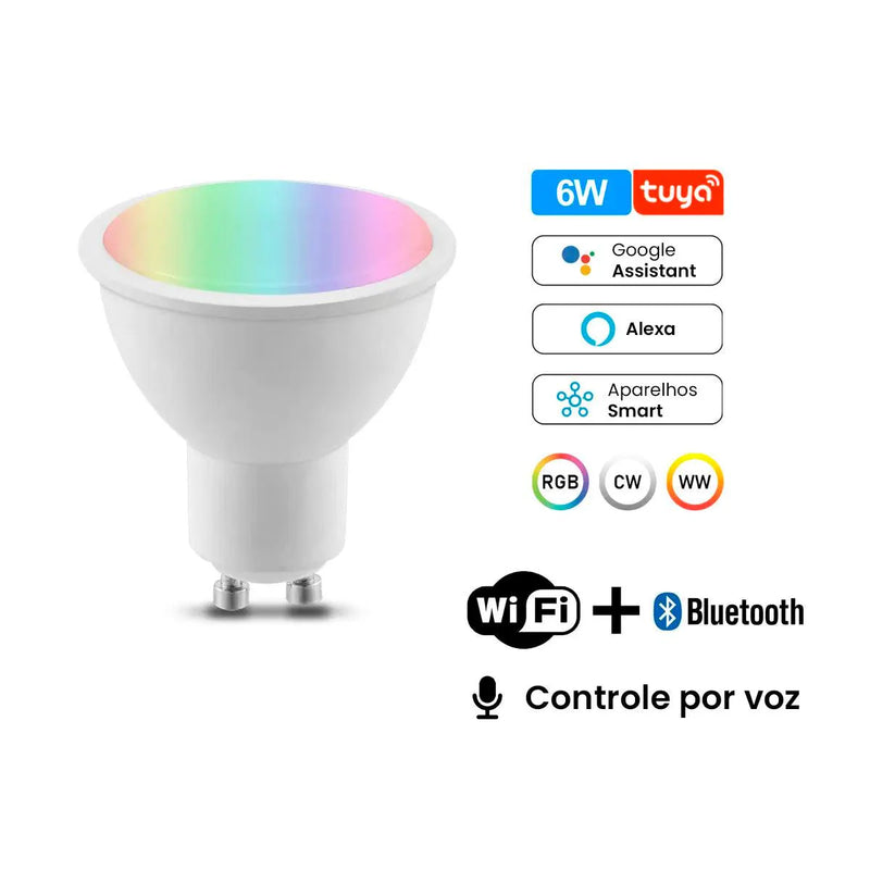 Lâmpada de Led Inteligente Wi-Fi Spotlight