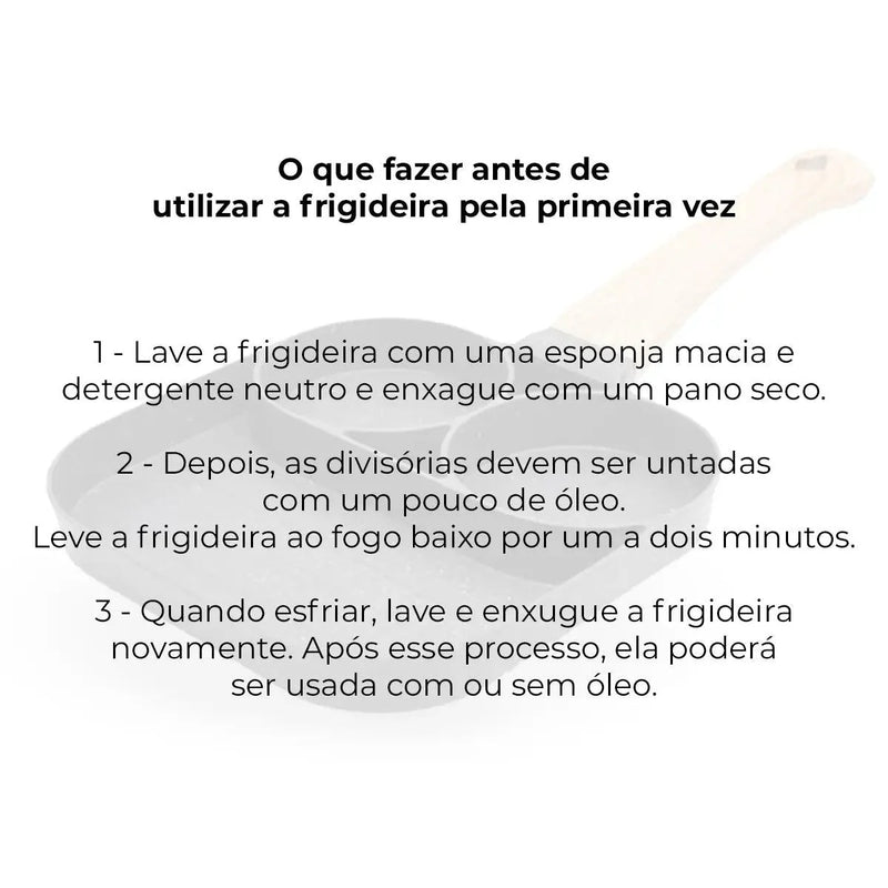 Frigideira Antiaderente 3 em 1 Cozinha Fácil + Brinde