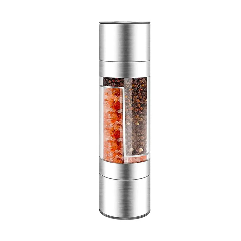 Moedor de Pimenta e Tempero Manual 2 em 1 Inox