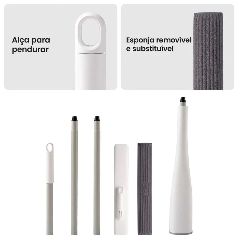 Mop de Limpeza Retrátil Clean Pro Torção Fácil