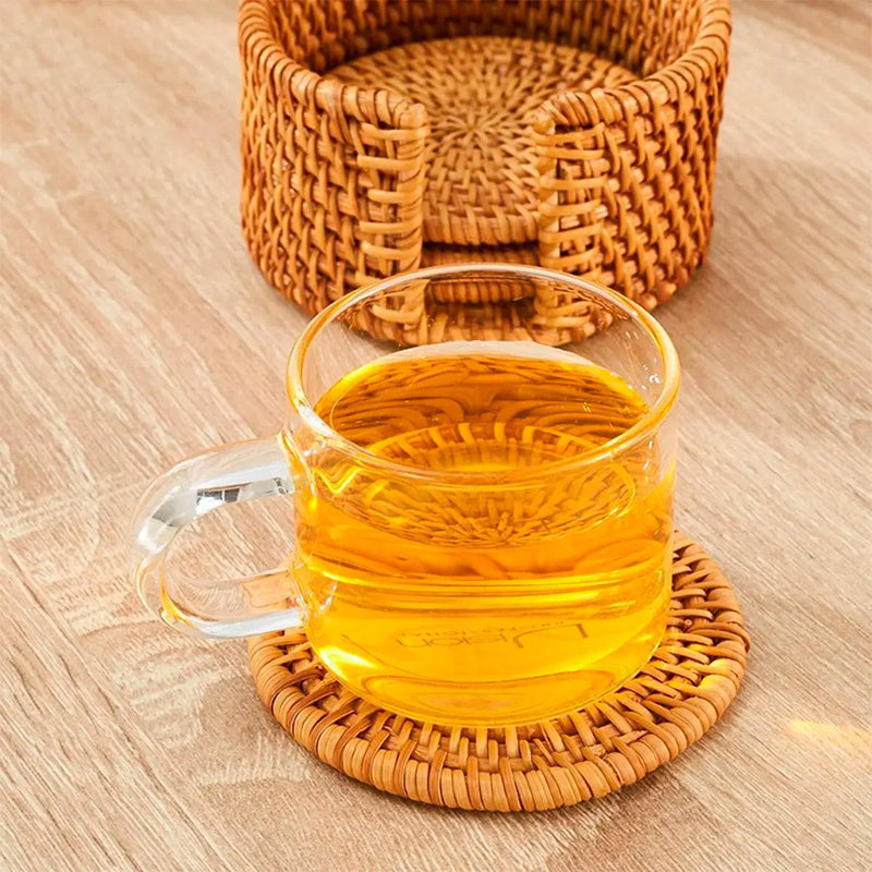 Porta-Copos de Mesa Rattan