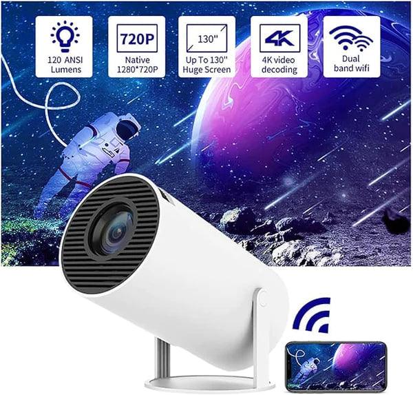 Projetor de Cinema LED 4k - Wi-Fi - HY300