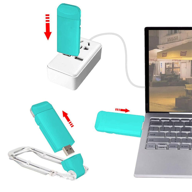 Luz de Leitura LED com Clip USB - Portátil, Brilho Ajustável e Proteção para os Olhos